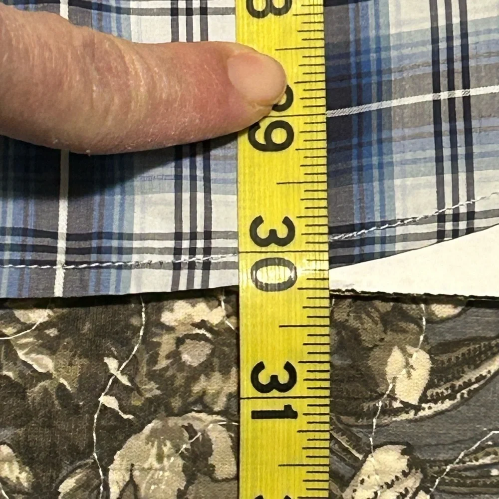 Banana Republic Navy and White Plaid Shirt
